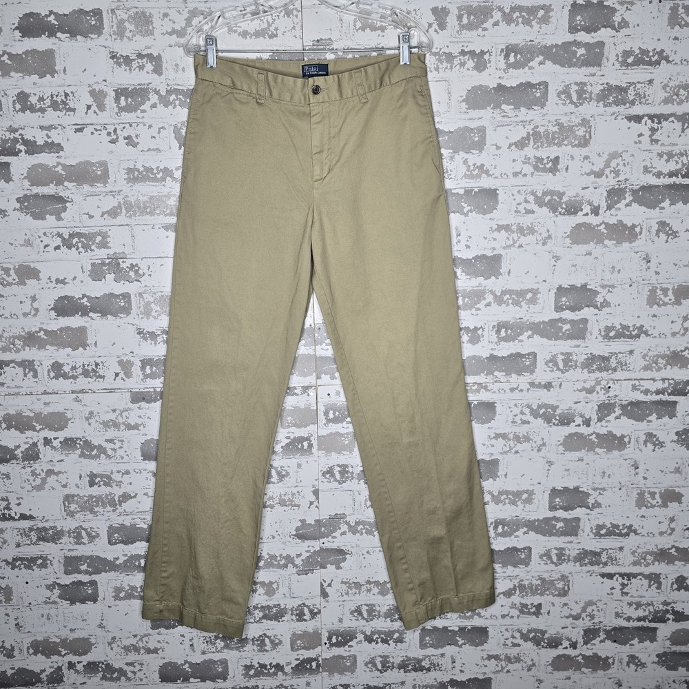 Polo Ralph Lauren Pants Womens‎ 20 Khaki Straight Leg Chino 4 Pocket 100% Cotton
